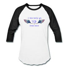Load image into Gallery viewer, Up From Here Baseball Tee - white/black