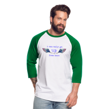 Load image into Gallery viewer, Up From Here Baseball Tee - white/kelly green