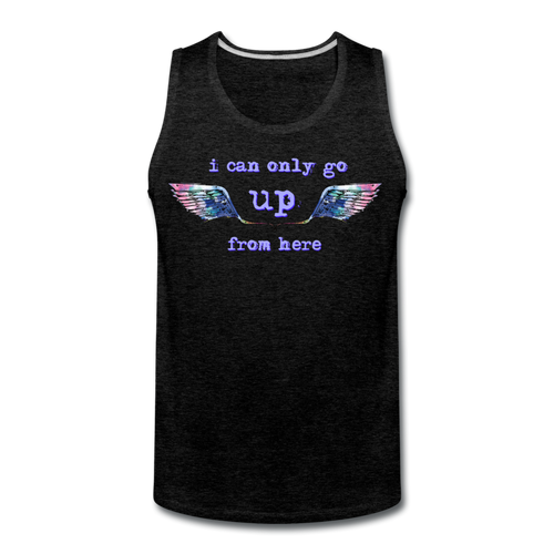 Up From Here Men’s Tank Top - charcoal gray