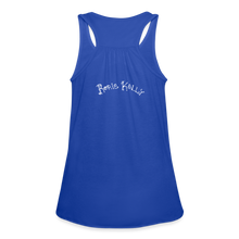 Load image into Gallery viewer, Resistance as Fuel Text Flowy Tank Top - royal blue
