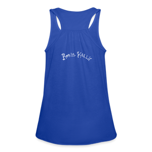 Resistance as Fuel Text Flowy Tank Top - royal blue