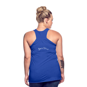 Resistance as Fuel Text Flowy Tank Top - royal blue