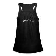 Load image into Gallery viewer, Resistance as Fuel Text Flowy Tank Top - black