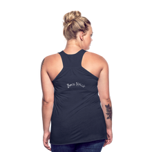 Load image into Gallery viewer, Resistance as Fuel Text Flowy Tank Top - navy