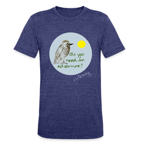 Make It Count - Do You Need An Adventure? Unisex Tri-Blend T-Shirt - heather indigo