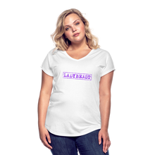 Load image into Gallery viewer, LADYBEAST t-shirt - Women&#39;s Tri-Blend V Neck Tee - white