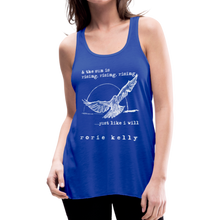 Load image into Gallery viewer, Rising, Rising, Rising Women&#39;s Lyric Tank (Click to see all colors!) - royal blue