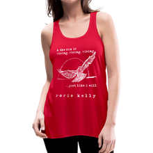 Load image into Gallery viewer, Rising, Rising, Rising Women&#39;s Lyric Tank (Click to see all colors!) - red