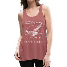 Load image into Gallery viewer, Rising, Rising, Rising Women&#39;s Lyric Tank (Click to see all colors!) - mauve