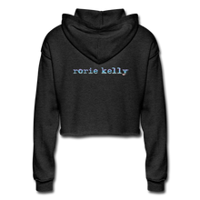 Load image into Gallery viewer, Women&#39;s Cropped Hoodie - deep heather