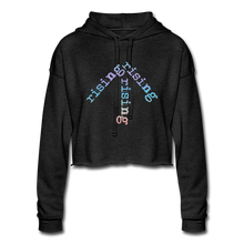 Load image into Gallery viewer, Rainbow Rising Arrow Cropped Hoodie - deep heather