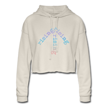 Load image into Gallery viewer, Rainbow Rising Arrow Cropped Hoodie - dust