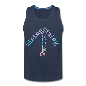 Rainbow Rising Arrow Men's Tank (Click to see all colors!) - navy