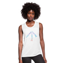 Load image into Gallery viewer, Rainbow Rising Arrow Women&#39;s Flowy Muscle Tank - white