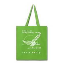 Load image into Gallery viewer, Rising Bird Tote Bag - lime green