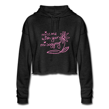 Load image into Gallery viewer, Miss Me With Your Misogyny Cropped Hoodie - deep heather