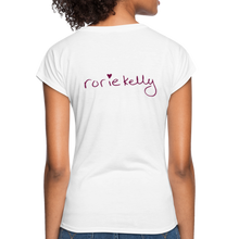 Load image into Gallery viewer, Miss Me With Your Misogyny V-Neck Women&#39;s Tee - Burgundy Lettering - white