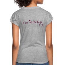 Load image into Gallery viewer, Miss Me With Your Misogyny V-Neck Women&#39;s Tee - Burgundy Lettering - heather gray