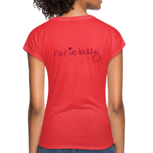 Load image into Gallery viewer, Miss Me With Your Misogyny V-Neck Women&#39;s Tee - Burgundy Lettering - heather red