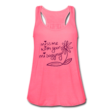 Load image into Gallery viewer, Miss Me With Your Misogyny Flowy Women&#39;s Tank Top (click to see all colors) - neon pink