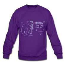 Load image into Gallery viewer, Unisex Bring On the Snow Sweatshirt - purple