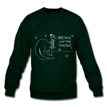 Load image into Gallery viewer, Unisex Bring On the Snow Sweatshirt - forest green