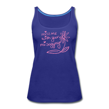 Load image into Gallery viewer, Miss Me With Your Misogyny Women&#39;s Fitted Tank (click to see all colors!) - royal blue