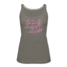 Load image into Gallery viewer, Miss Me With Your Misogyny Women&#39;s Fitted Tank (click to see all colors!) - asphalt gray