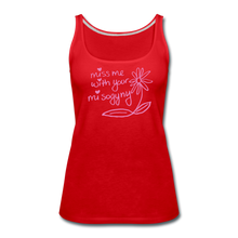 Load image into Gallery viewer, Miss Me With Your Misogyny Women&#39;s Fitted Tank (click to see all colors!) - red