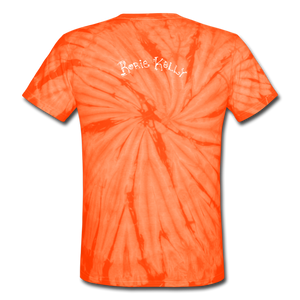 "You Can't Keep This %*@&!# Down" Unisex Tie-Dye T-Shirt - spider orange