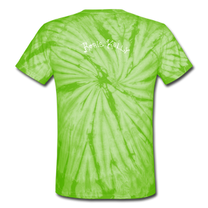 "You Can't Keep This Fucker Down" Unisex Tie-Dye T-Shirt - spider lime green
