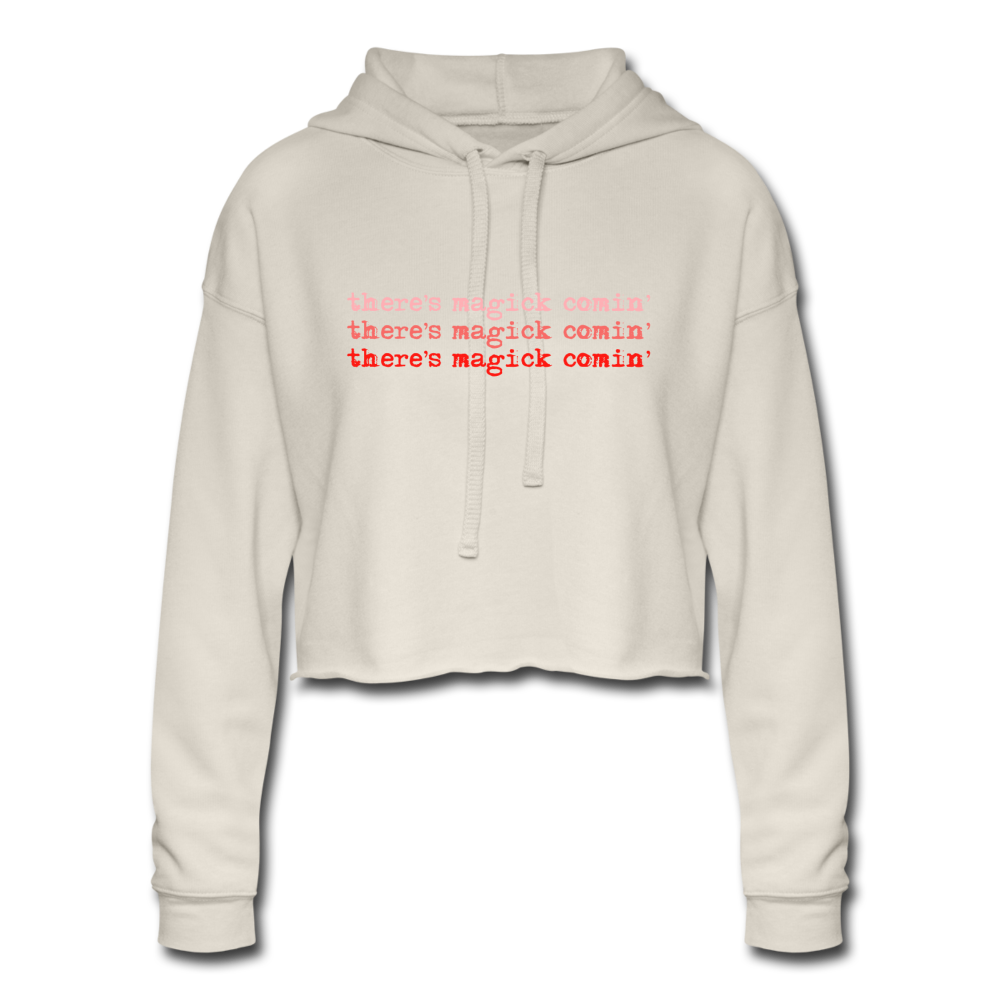 Magick Comin' Cropped Hoodie - dust