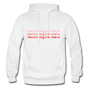 Magick Comin' Pullover Hoodie - white
