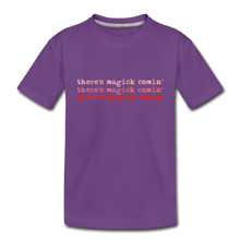 Load image into Gallery viewer, Magick Comin&#39; Kids&#39; T-Shirt - purple