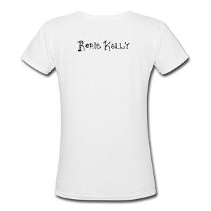 Full Moon Charm Bracelet Women's V-Neck T-Shirt (click to see all colors!) - white