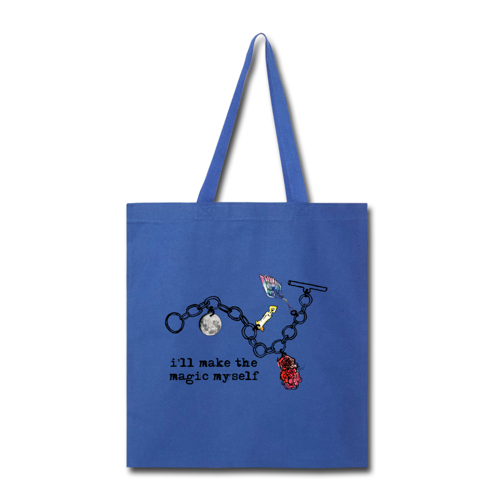 Full Moon Charm Bracelet Tote Bag (click to see all colors!) - royal blue
