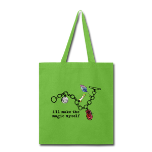 Full Moon Charm Bracelet Tote Bag (click to see all colors!) - lime green