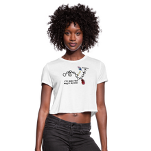 Load image into Gallery viewer, Full Moon Charm Bracelet Cropped Tee (click to see all colors!) - white