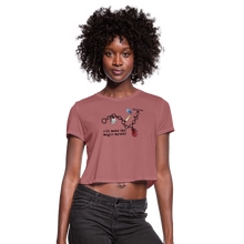 Load image into Gallery viewer, Full Moon Charm Bracelet Cropped Tee (click to see all colors!) - mauve