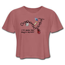 Load image into Gallery viewer, Full Moon Charm Bracelet Cropped Tee (click to see all colors!) - mauve