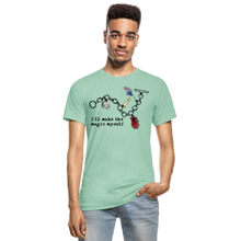 Load image into Gallery viewer, Full Moon Charm Bracelet Unisex Heather T-Shirt (click to see all colors!) - heather prism mint