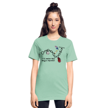 Load image into Gallery viewer, Full Moon Charm Bracelet Unisex Heather T-Shirt (click to see all colors!) - heather prism mint