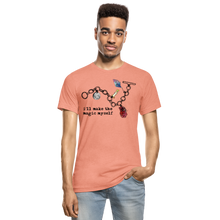 Load image into Gallery viewer, Full Moon Charm Bracelet Unisex Heather T-Shirt (click to see all colors!) - heather prism sunset