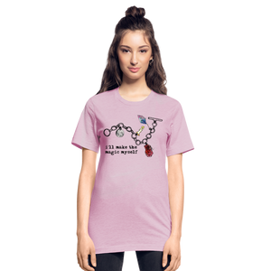 Full Moon Charm Bracelet Unisex Heather T-Shirt (click to see all colors!) - heather prism lilac