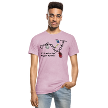 Load image into Gallery viewer, Full Moon Charm Bracelet Unisex Heather T-Shirt (click to see all colors!) - heather prism lilac