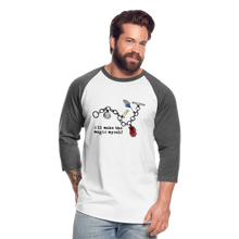 Load image into Gallery viewer, Full Moon Charm Bracelet Unisex Baseball Tee - white/charcoal