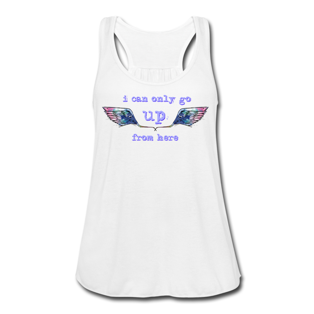 Up From Here Women's Flowy Tank Top (click to see all colors!) - white