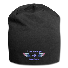 Load image into Gallery viewer, Up From Here Jersey Beanie - black