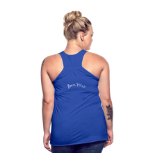 Load image into Gallery viewer, Resistance as Fuel Text Flowy Tank Top - royal blue