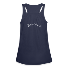 Load image into Gallery viewer, Resistance as Fuel Text Flowy Tank Top - navy